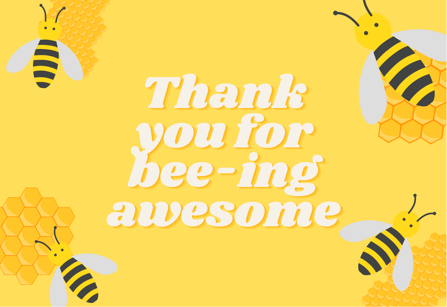 "Bee-ing Awesome" Card - The Skinny Bakers,