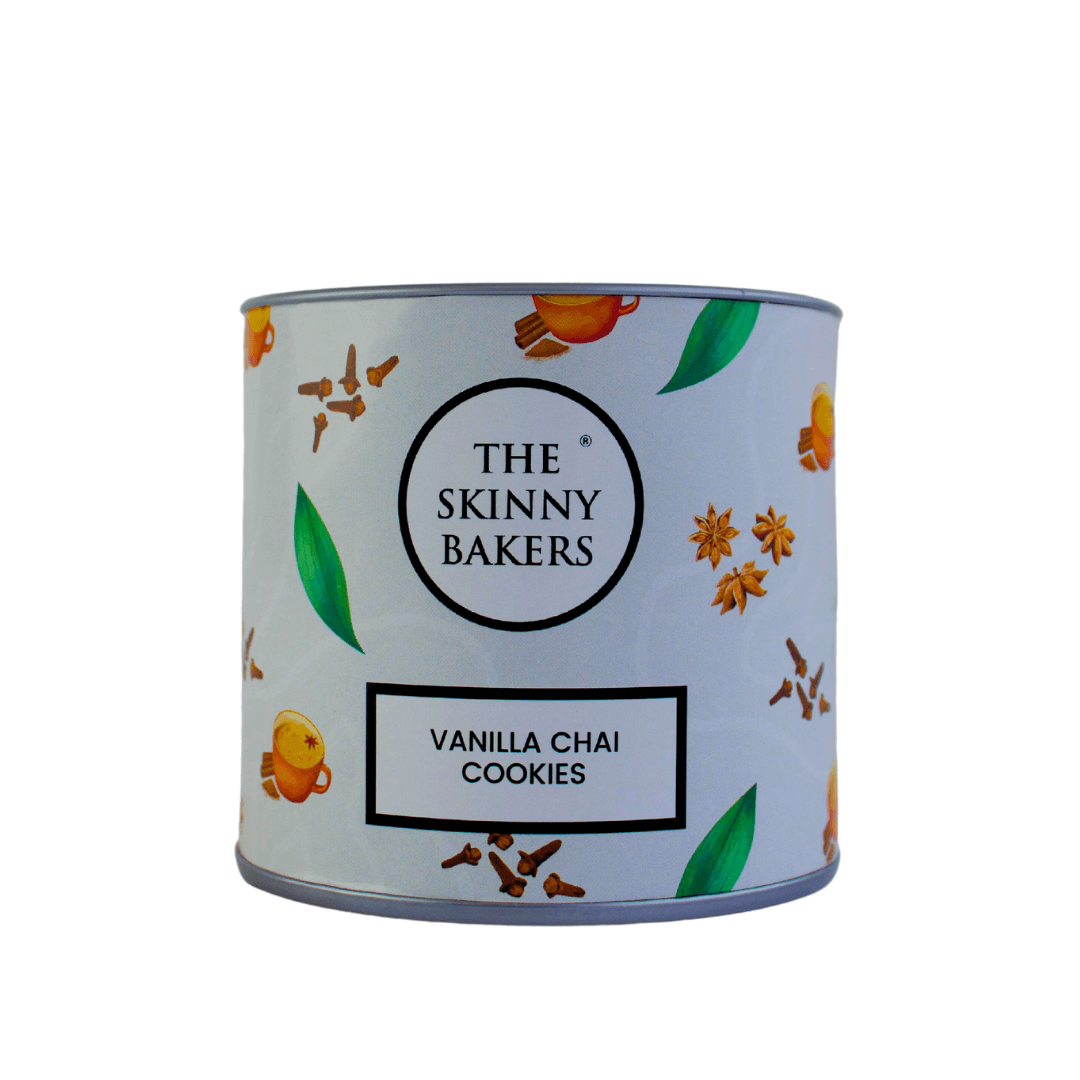 Canister - Vanilla Chai Cookies - The Skinny Bakers,