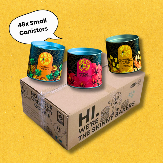 SunTropika Cookie Canisters - 1x Carton (48x Small Canisters)