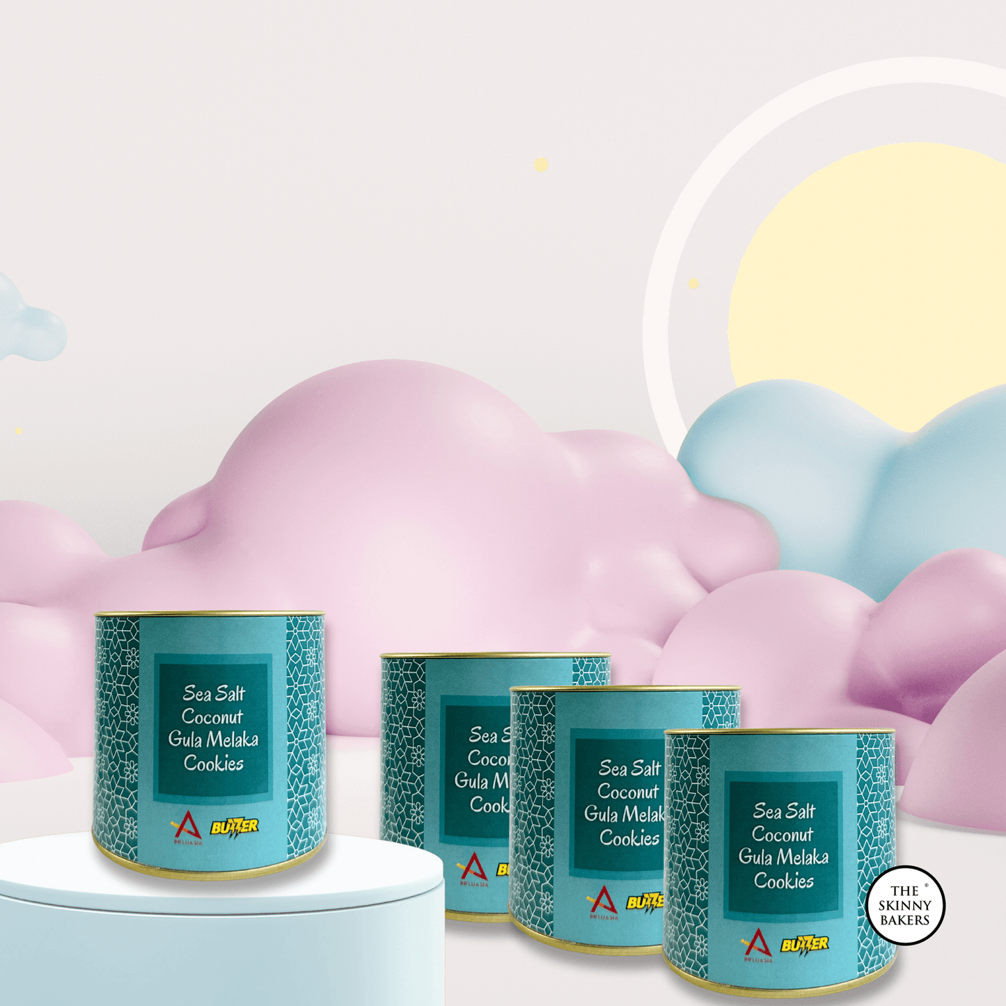 Cookie Canisters - Small (Approx. 30g-50g) - The Skinny Bakers,