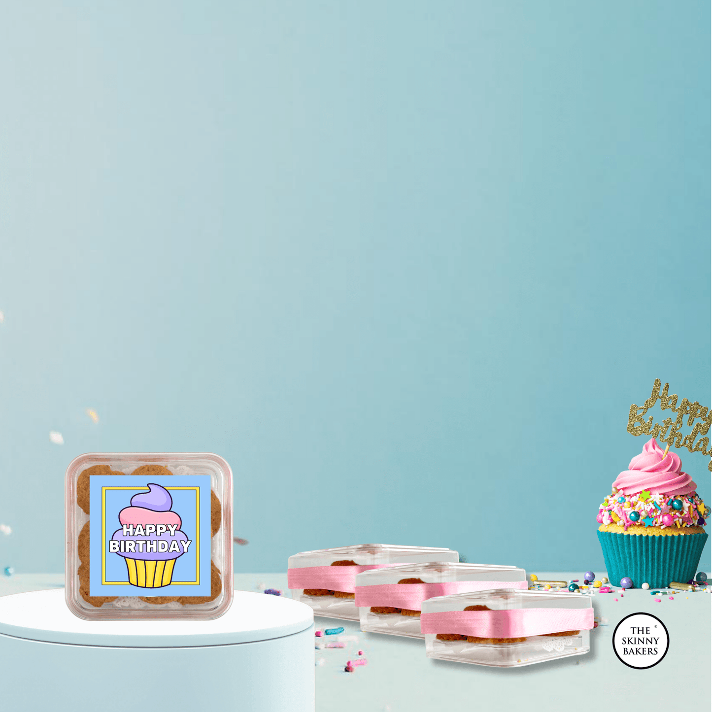 Cookie Container (Approx. 40g) - The Skinny Bakers,