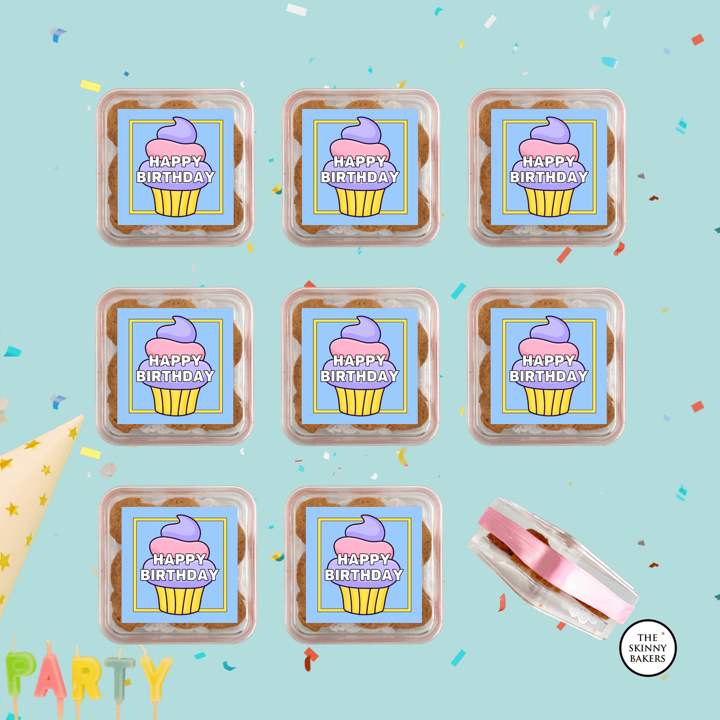 Cookie Container (Approx. 40g) - The Skinny Bakers,