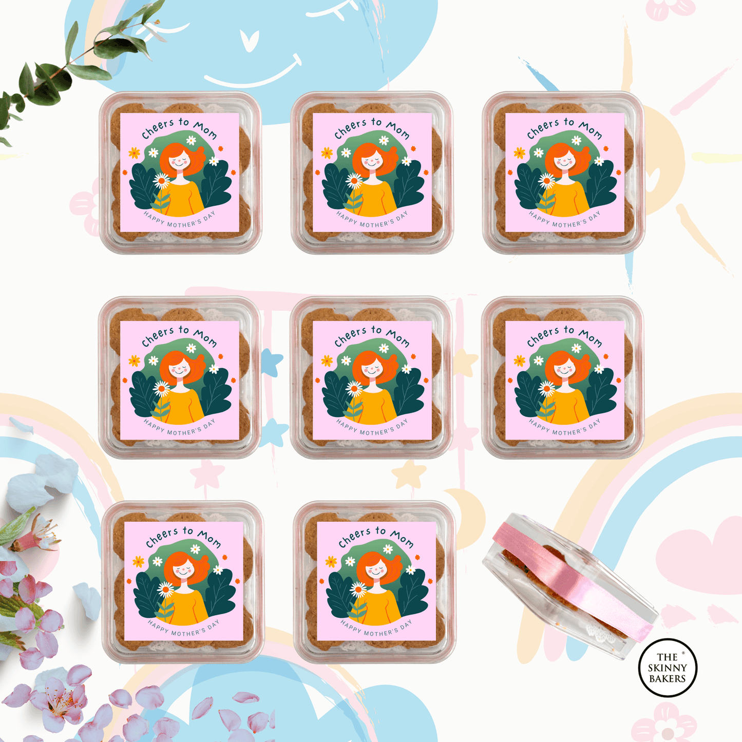 Cookie Container (Approx. 40g) - The Skinny Bakers,