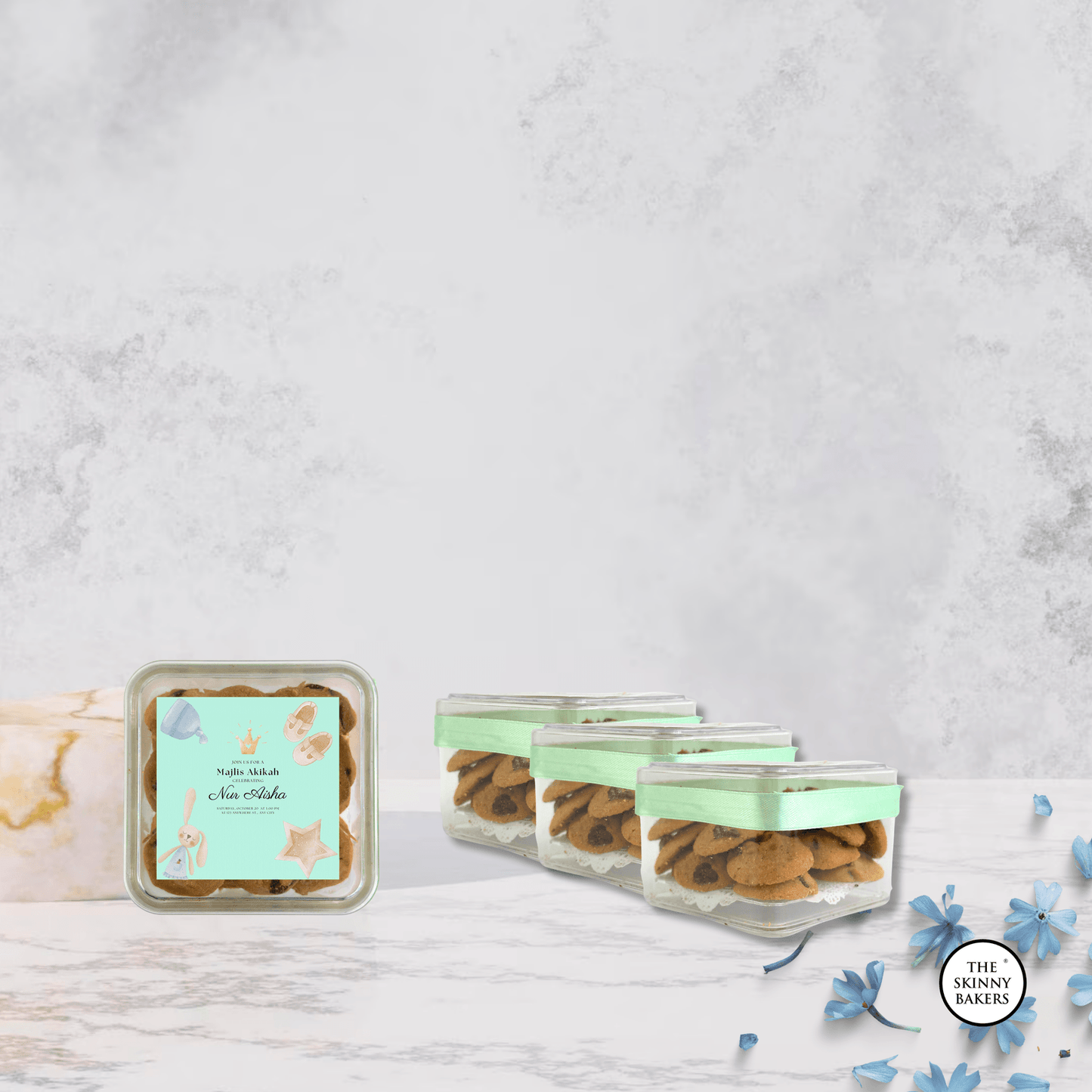 Cookie Container (Approx. 80g) - The Skinny Bakers,