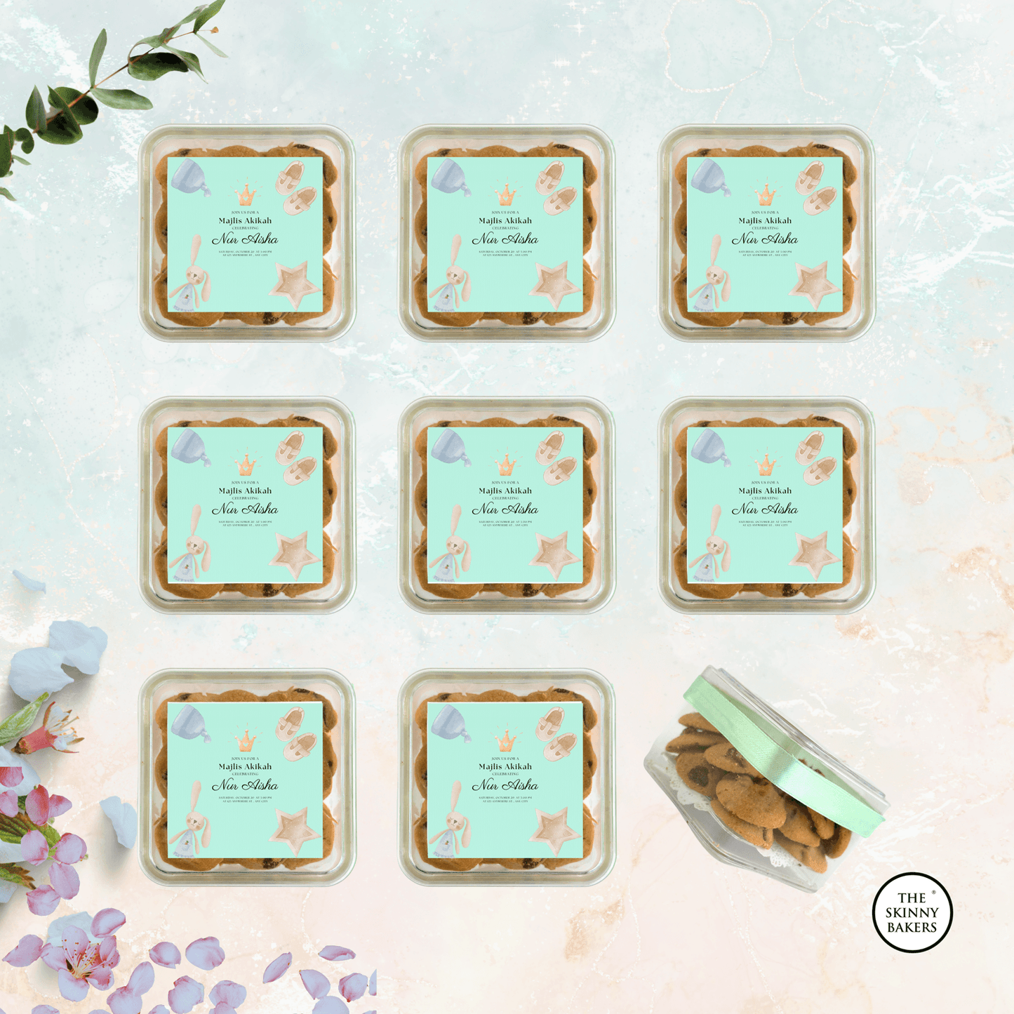 Cookie Container (Approx. 80g) - The Skinny Bakers,