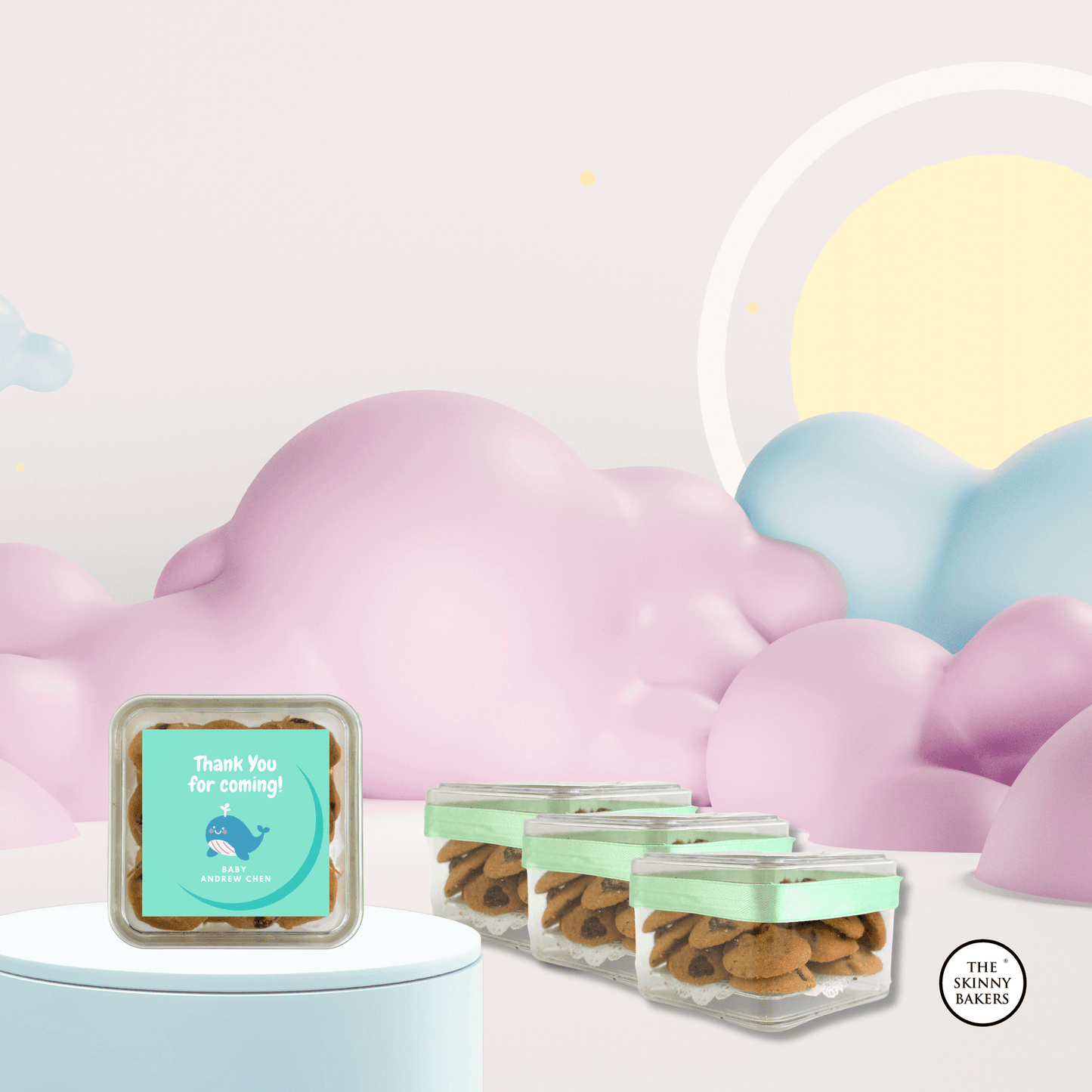 Cookie Container (Approx. 80g) - The Skinny Bakers,