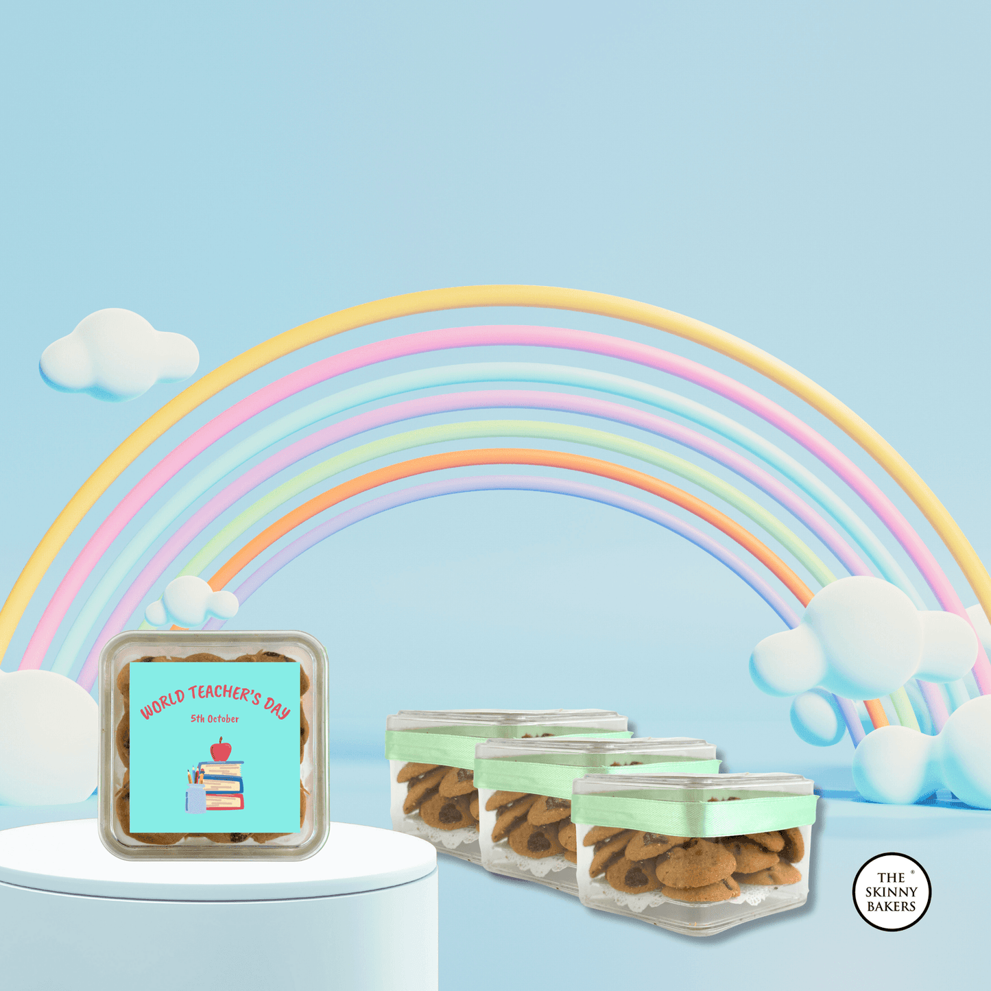 Cookie Container (Approx. 80g) - The Skinny Bakers,