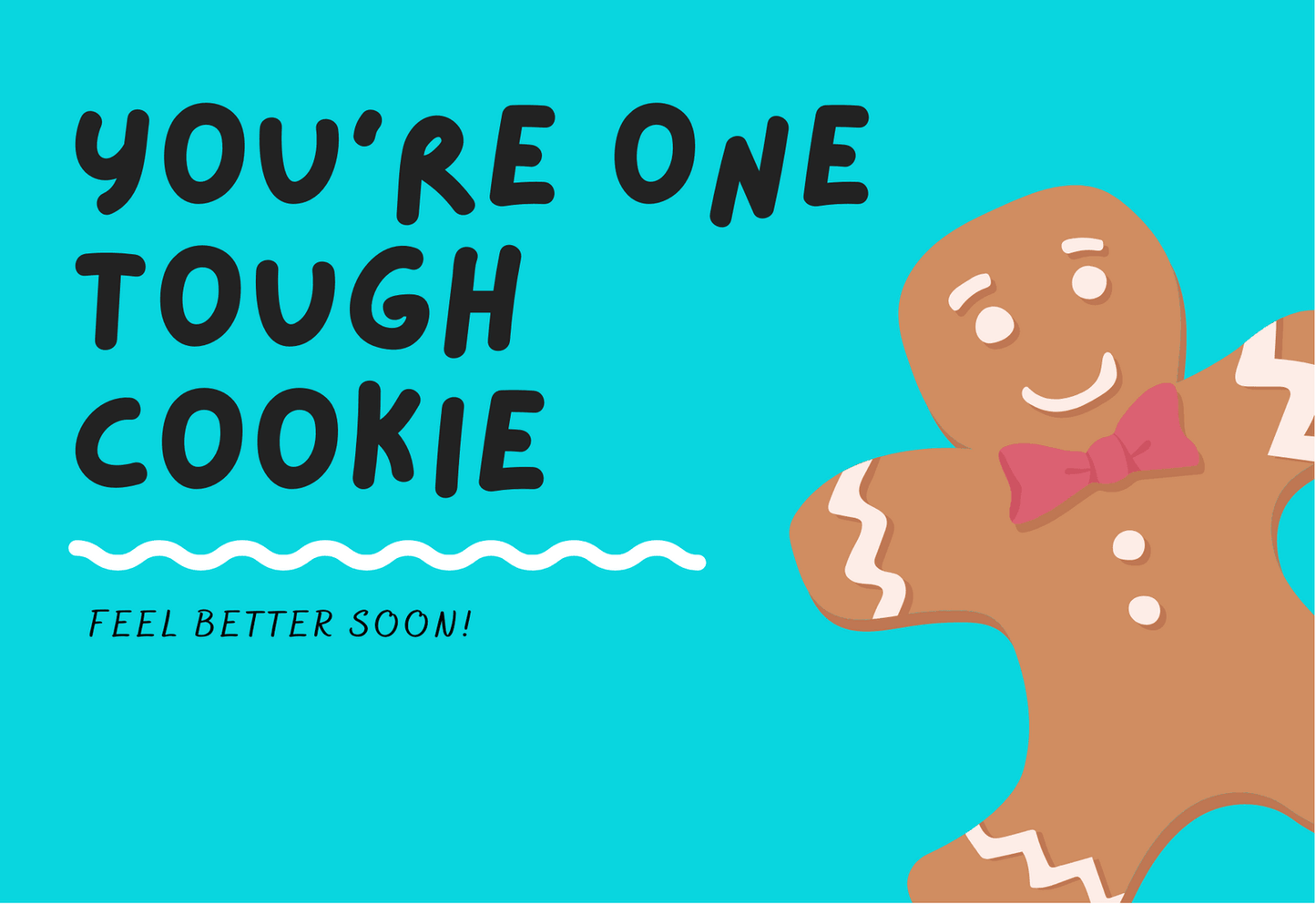 "Feel Better Soon" Card - The Skinny Bakers,