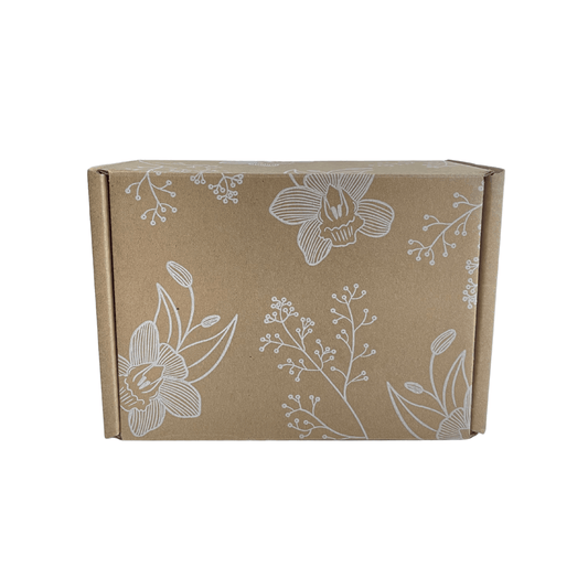 Kraft Gift Box for Gifting without Ribbon and Card - The Skinny Bakers,