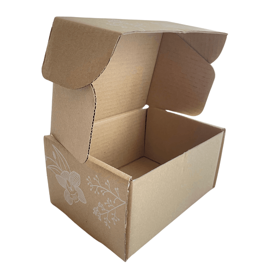 Kraft Gift Box for Gifting without Ribbon and Card - The Skinny Bakers,