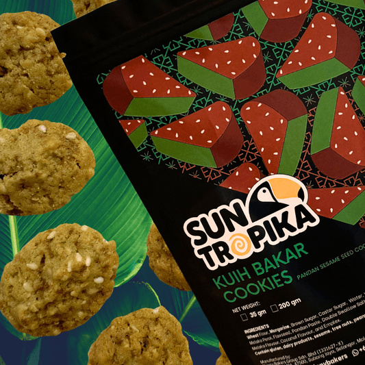 SunTropika Cookie Bag - Kuih Bakar Cookies 35g (eggless) - The Skinny Bakers,