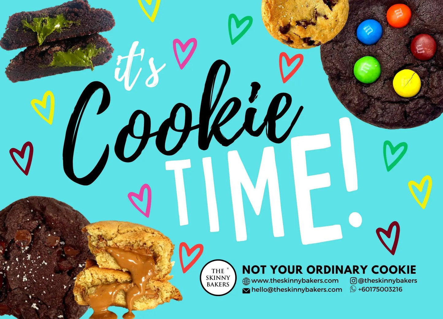 "Not Your Ordinary Cookie" Card - The Skinny Bakers,