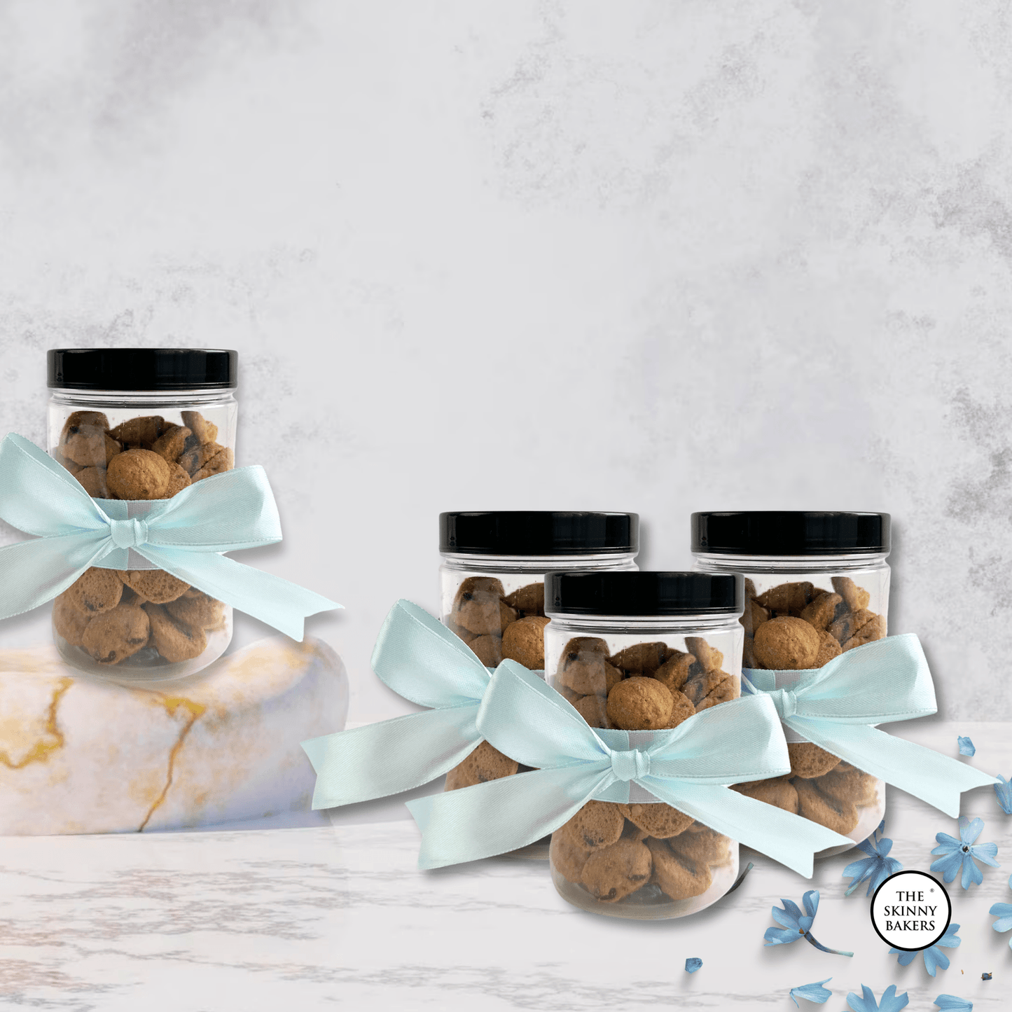 Plastic Jar - Large (Approx. 150g) PPT500BC - The Skinny Bakers,