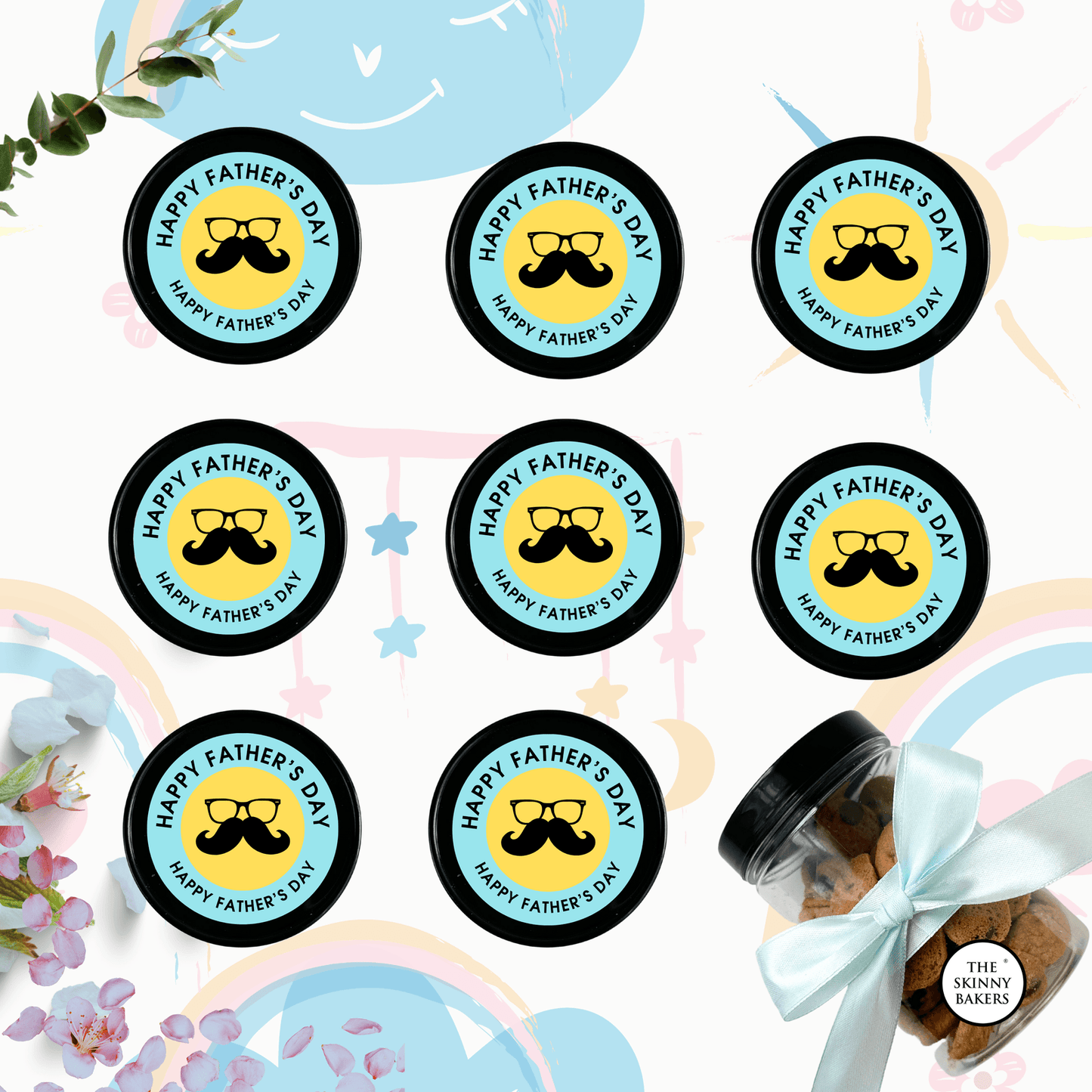 Plastic Jar - Large (Approx. 150g) PPT500BC - The Skinny Bakers,