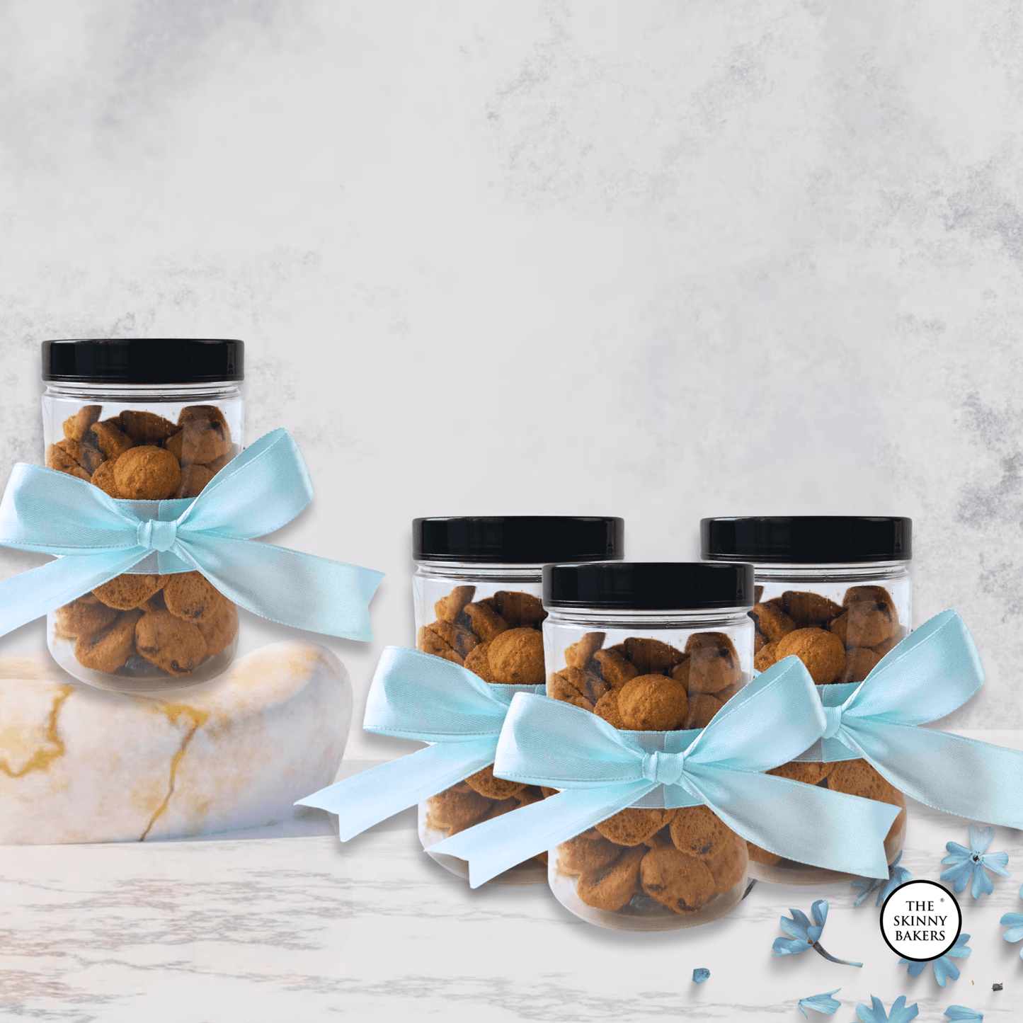 Plastic Jar - Large (Approx. 190g) PPT600BC - The Skinny Bakers,