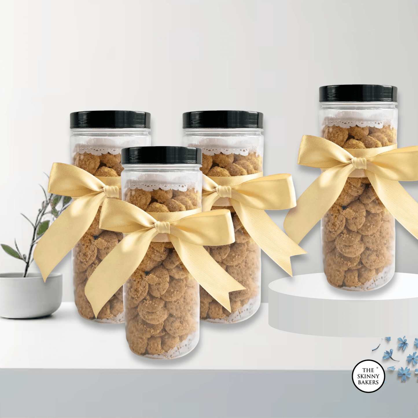 Plastic Jar - Large (Approx. 250g) PPT800BC - The Skinny Bakers,