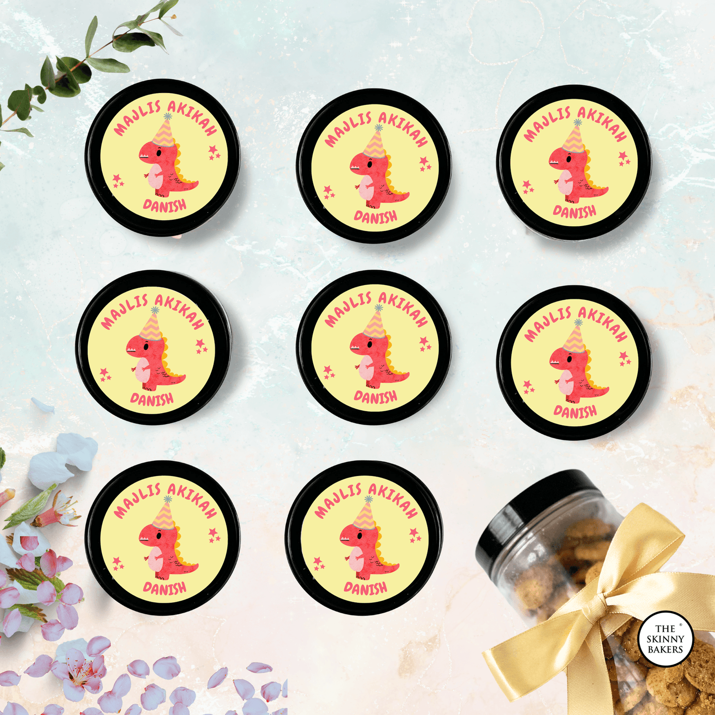 Plastic Jar - Large (Approx. 250g) PPT800BC - The Skinny Bakers,