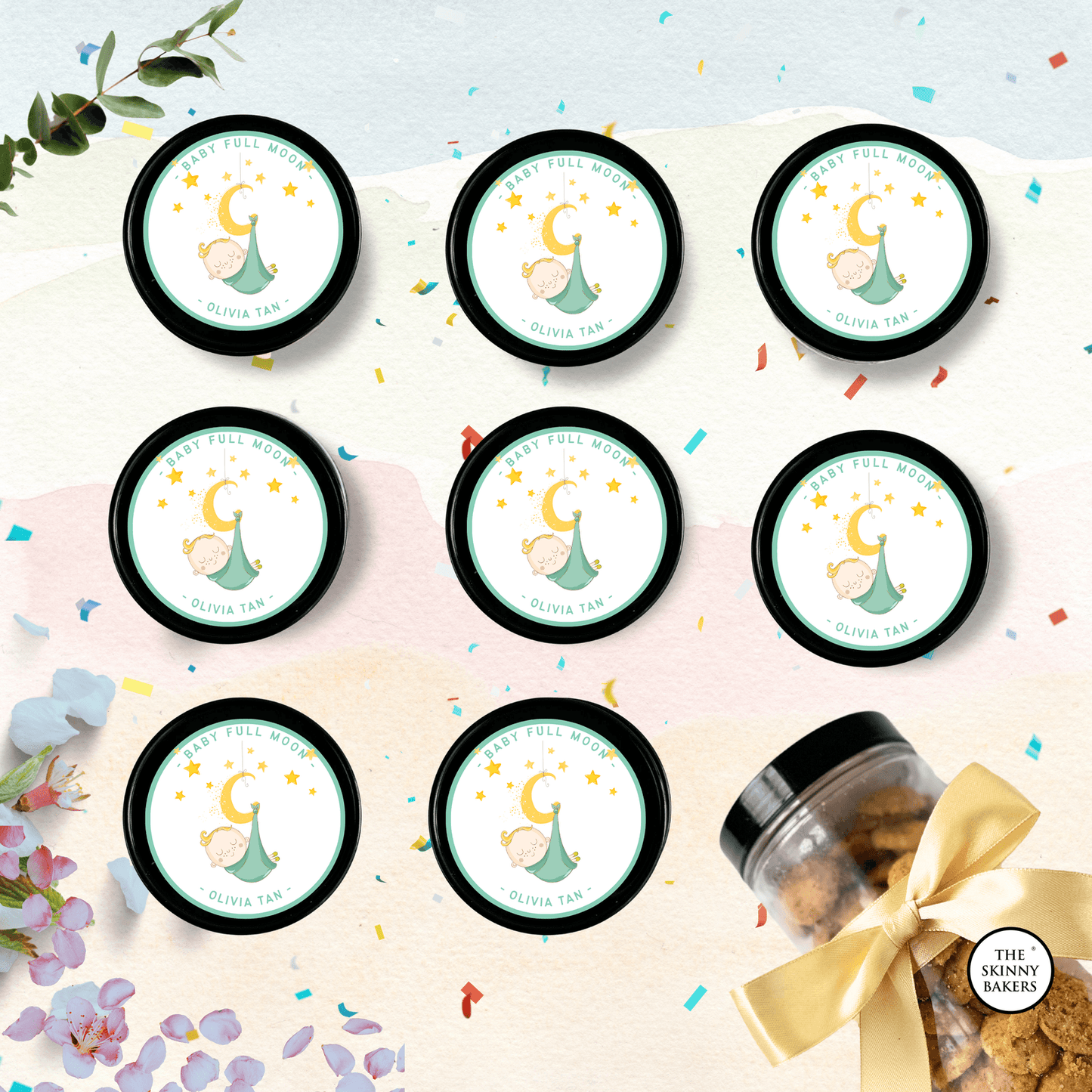 Plastic Jar - Large (Approx. 250g) PPT800BC - The Skinny Bakers,