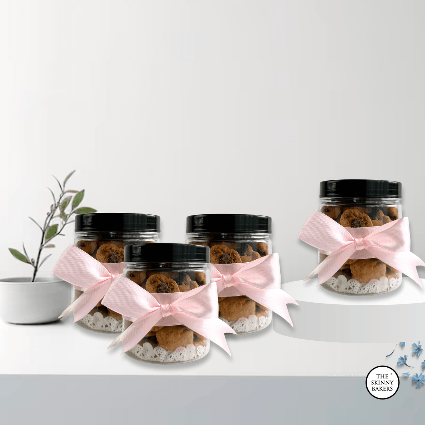 Plastic Jar - Small (Approx. 120g) PPT300BC - The Skinny Bakers,