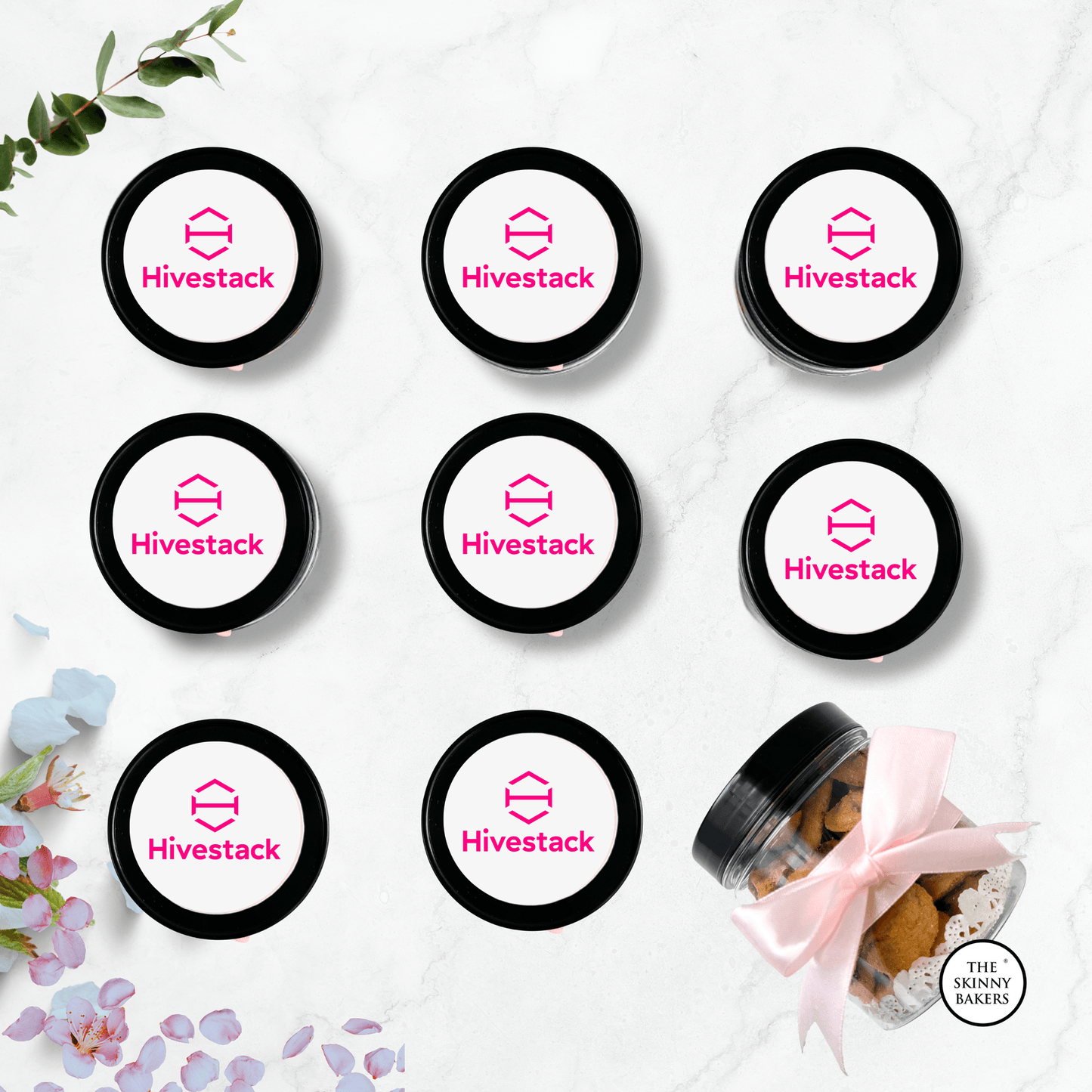 Plastic Jar - Small (Approx. 120g) PPT300BC - The Skinny Bakers,