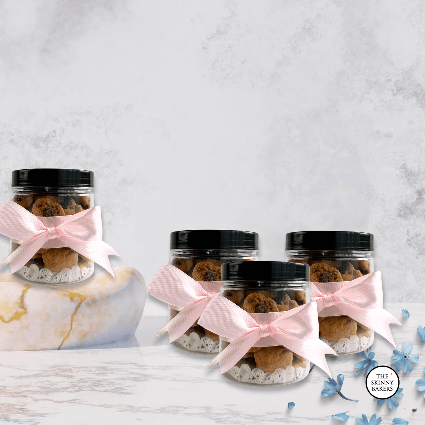 Plastic Jar - Small (Approx. 120g) PPT300BC - The Skinny Bakers,