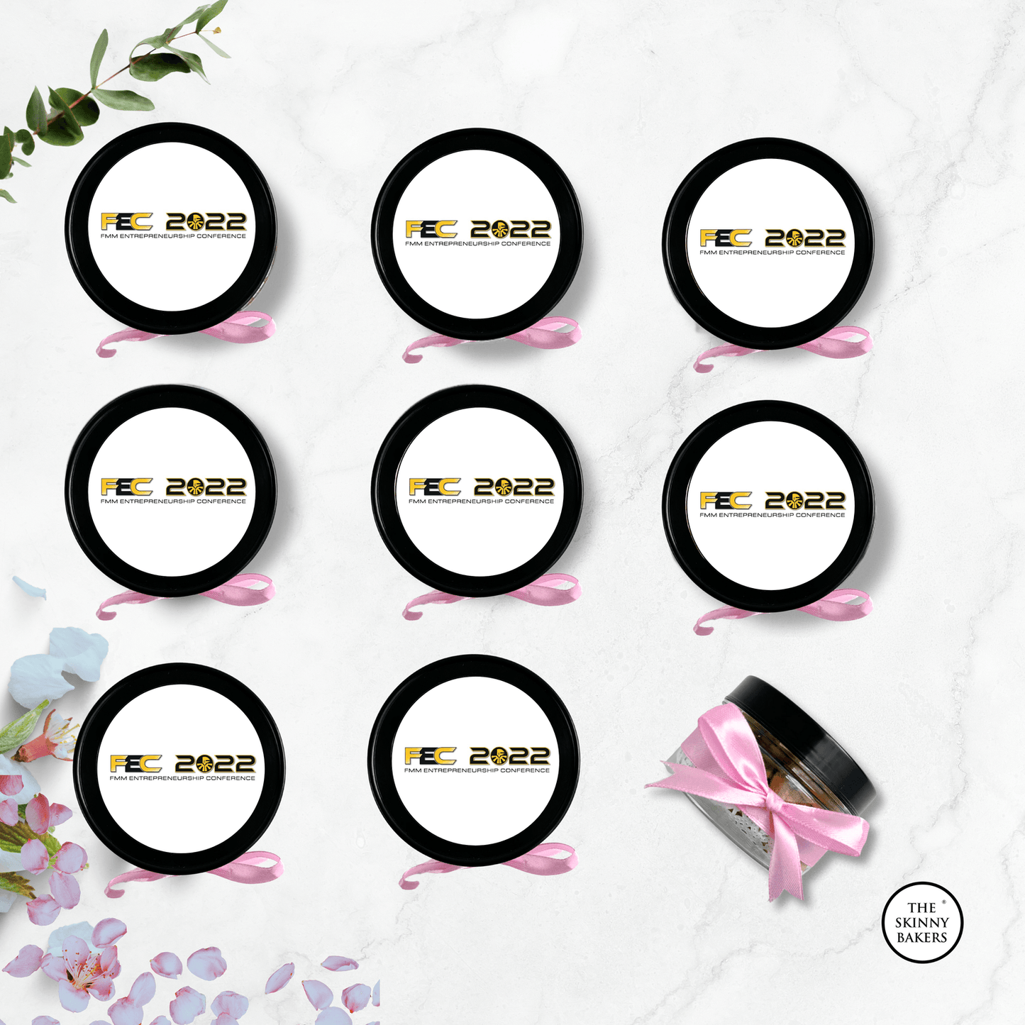 Plastic Jar - Small (Approx. 40g) PPT150BC - The Skinny Bakers,