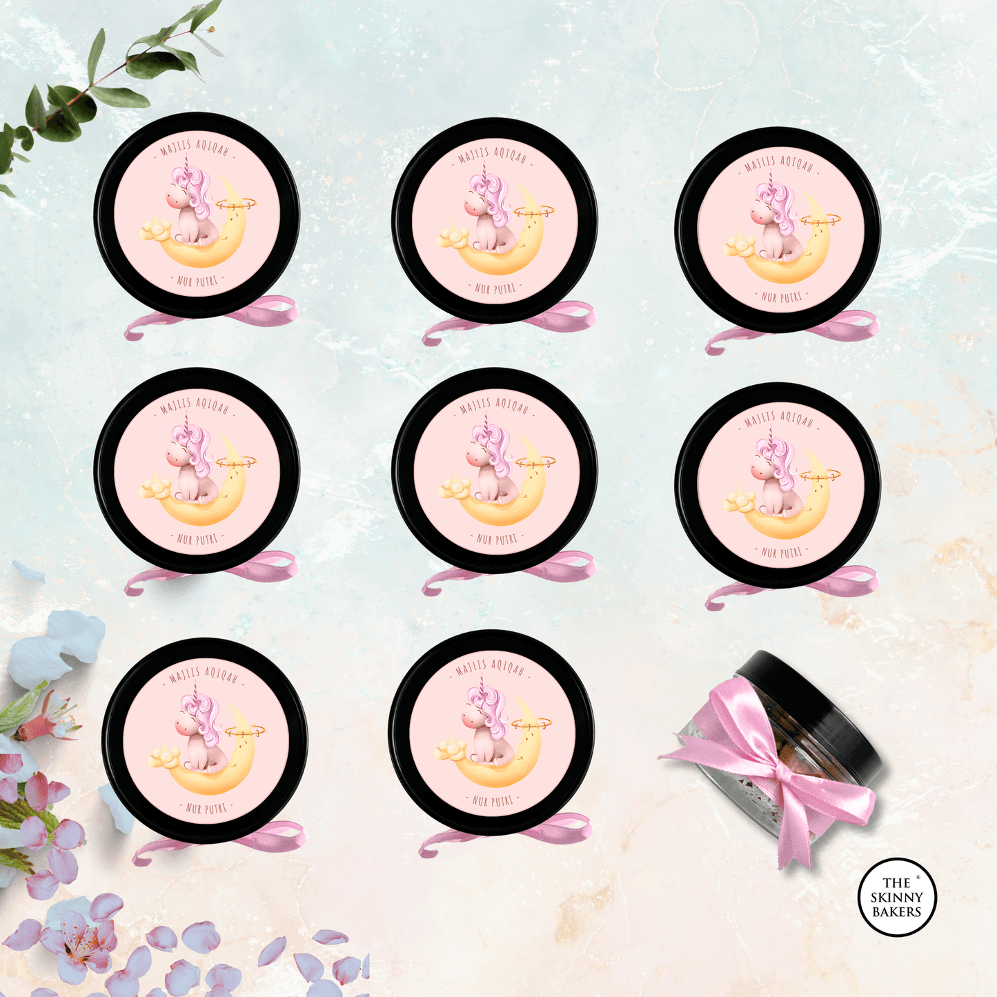 Plastic Jar - Small (Approx. 40g) PPT150BC - The Skinny Bakers,