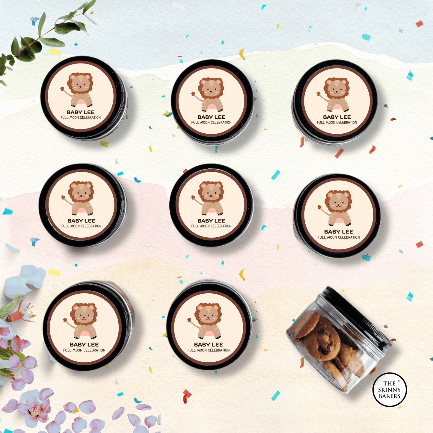 Plastic Jar - Small (Approx. 60g) PPT180BC - The Skinny Bakers,