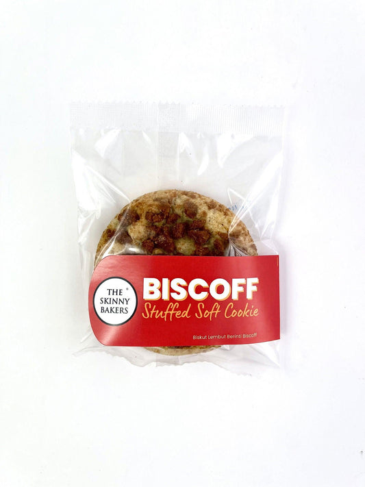 Stuffed Cookie - Biscoff Crumbs Cookie - The Skinny Bakers,