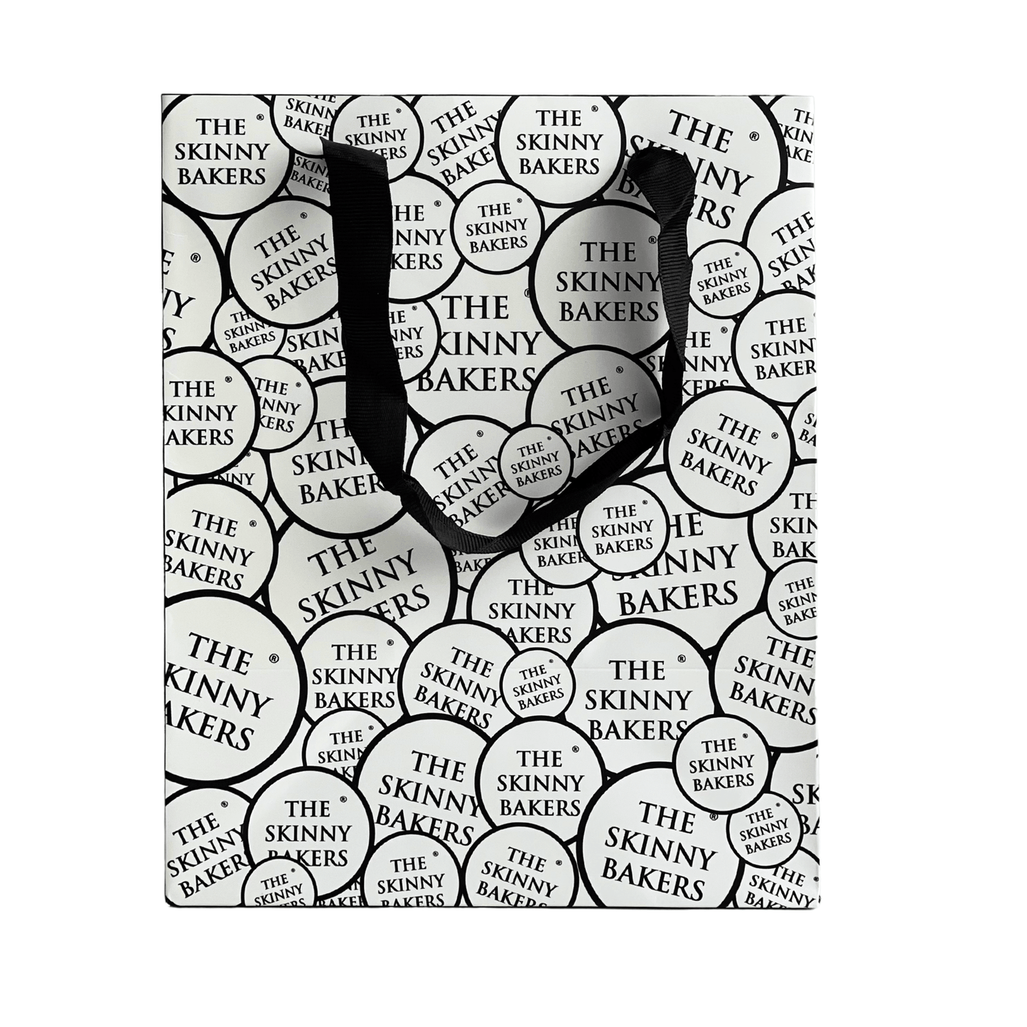 TSB Iconic Paper Bag (Black) - The Skinny Bakers,