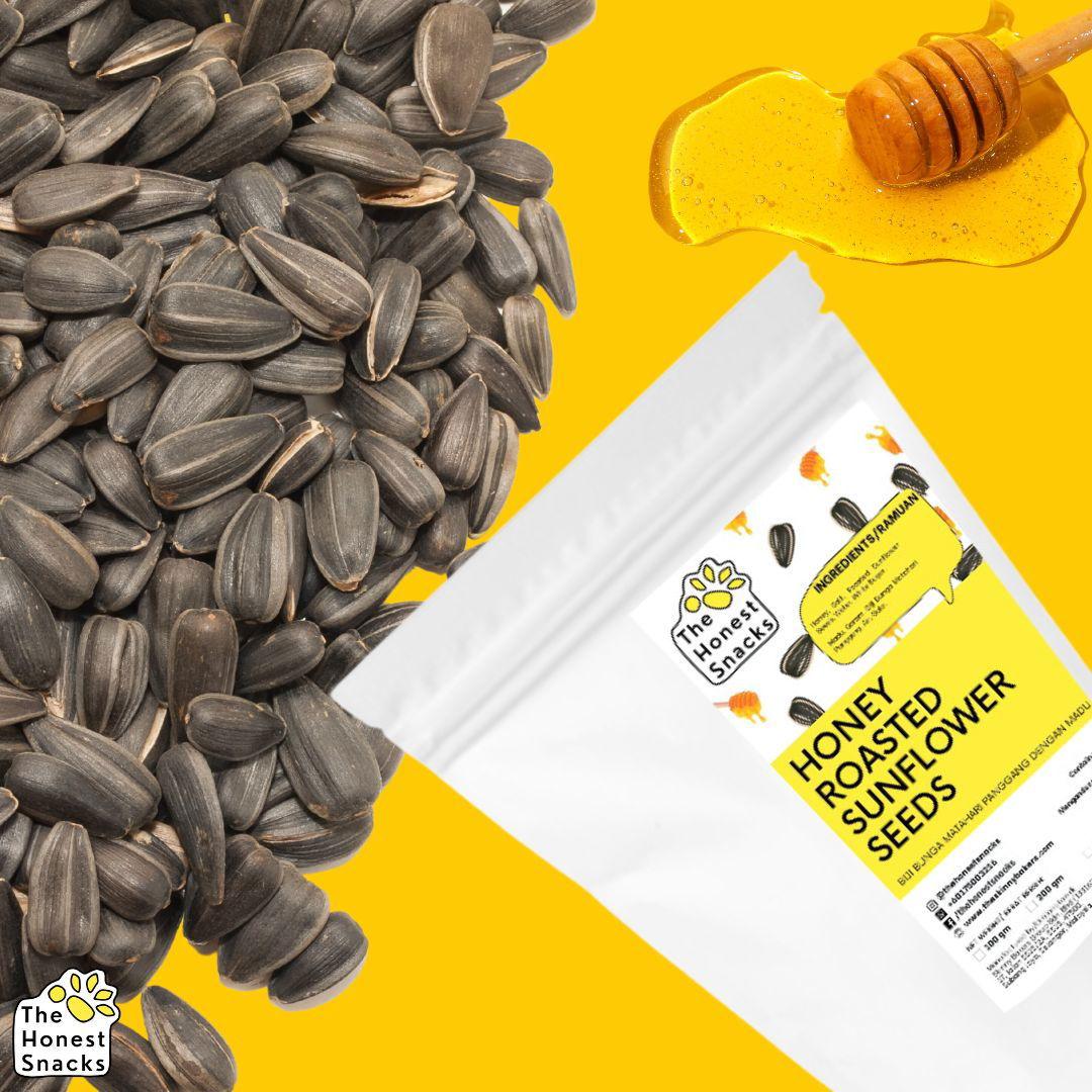 The Honest Snacks - Honey Roasted Sunflower Seeds (Snack Bag) - The Skinny Bakers,