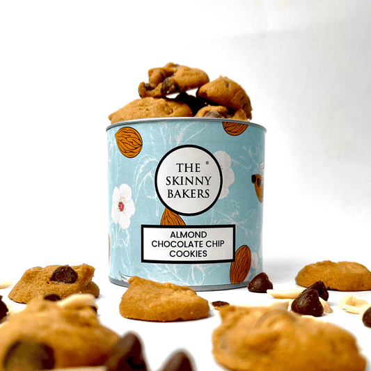 Canister - Almond Chocolate Chip Cookies - The Skinny Bakers, 