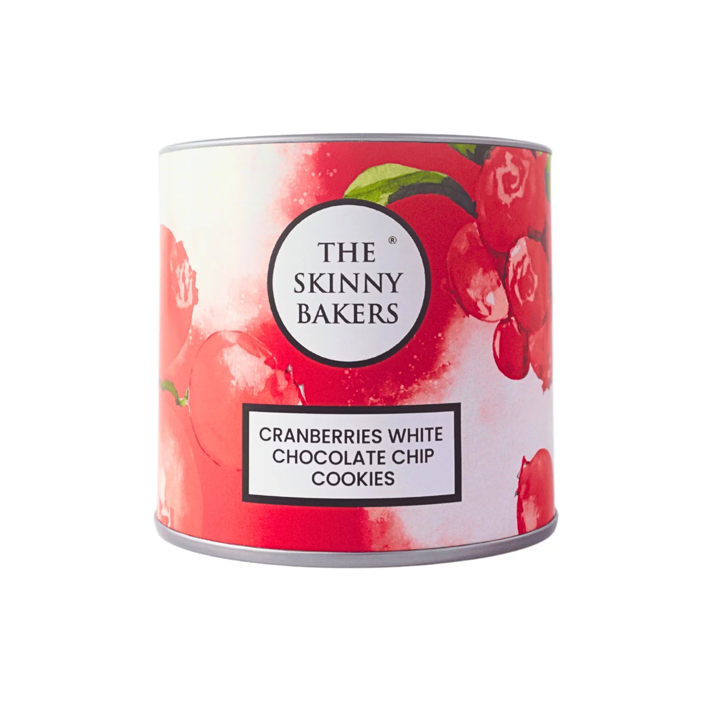 Canister - Cranberries White Chocolate Chip Cookies - The Skinny Bakers, 