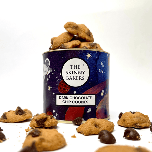 Canister - Dark Chocolate Chip Cookies - The Skinny Bakers, 