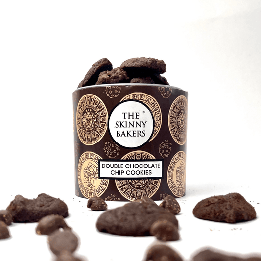 Canister - Double Chocolate Chip Cookies - The Skinny Bakers, 