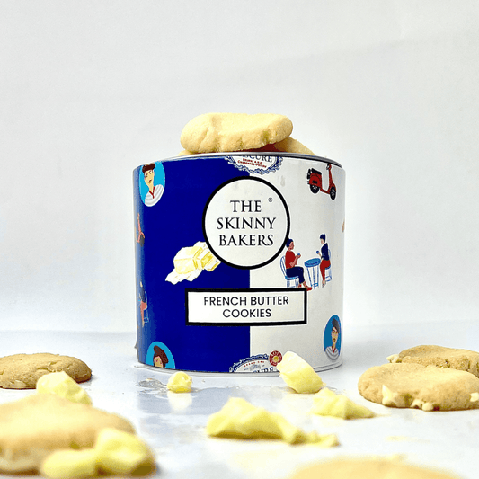 Canister - French Butter Cookies - The Skinny Bakers, 