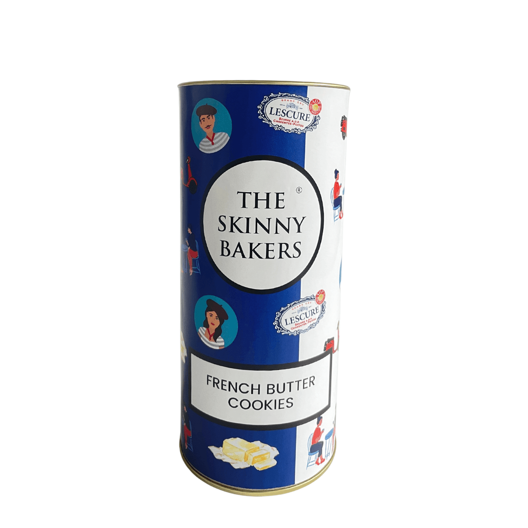 Canister - French Butter Cookies - The Skinny Bakers, 