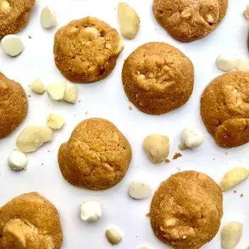 Canister - Macadamia White Chocolate Chip Cookies - The Skinny Bakers, 