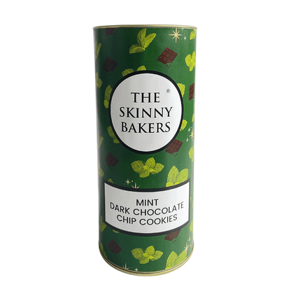 Canister - Mint Dark Chocolate Chip Cookies - The Skinny Bakers, 