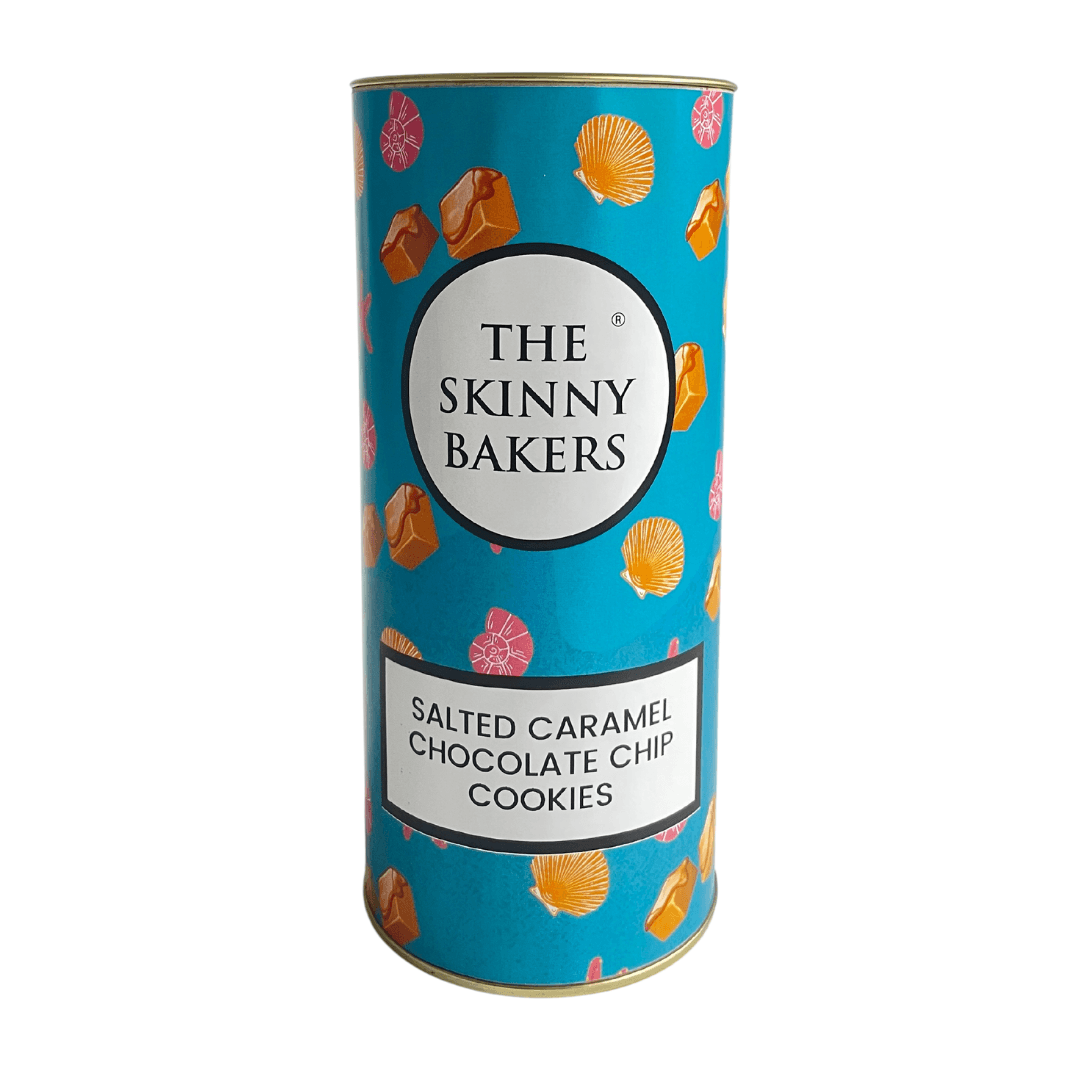 Canister - Salted Caramel Chocolate Chip Cookies - The Skinny Bakers, 
