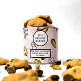Canister - Sea Salt Pistachio Chocolate Chip Cookies - The Skinny Bakers, 