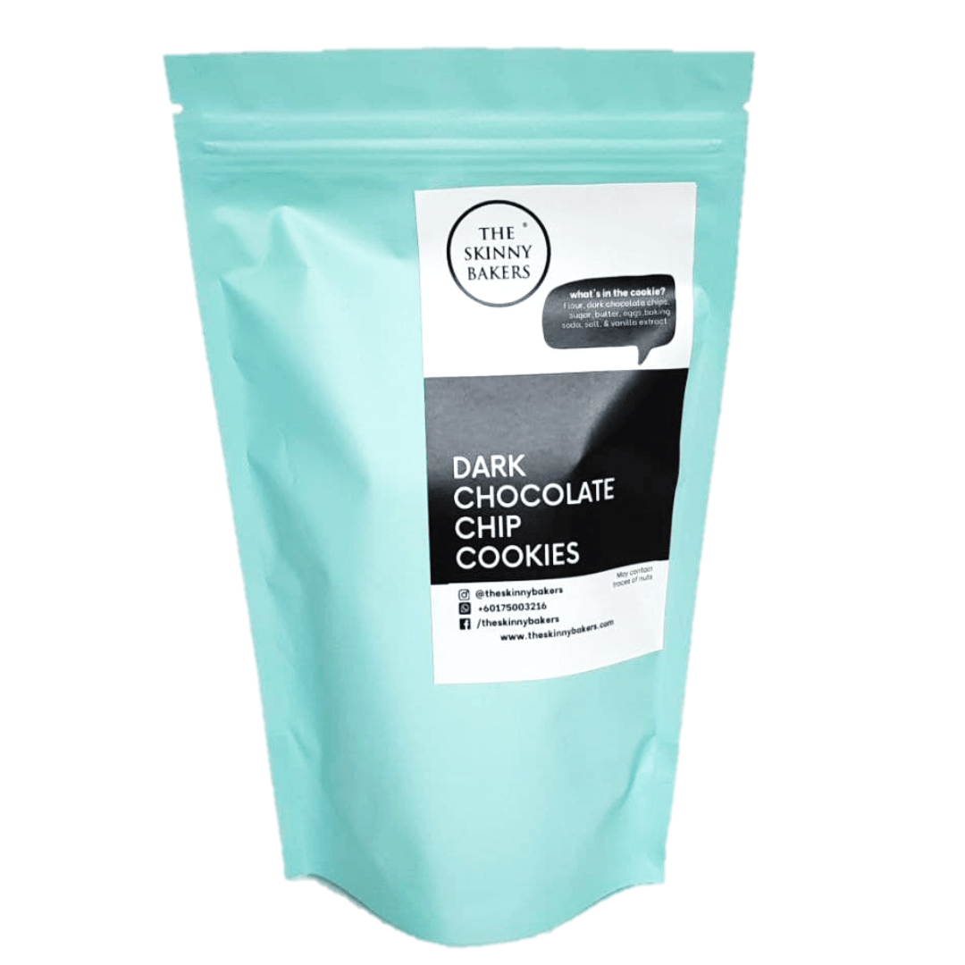 Cookie Bag - Dark Chocolate Chip Cookies - The Skinny Bakers, 
