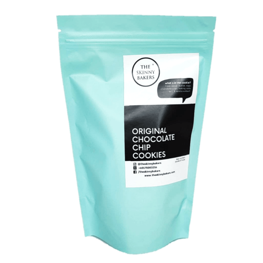 Cookie Bag - Original Chocolate Chip Cookies - The Skinny Bakers, 