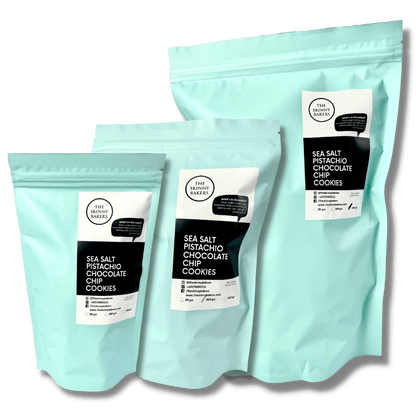 Cookie Bag - Sea Salt Pistachio Chocolate Chip - The Skinny Bakers, 