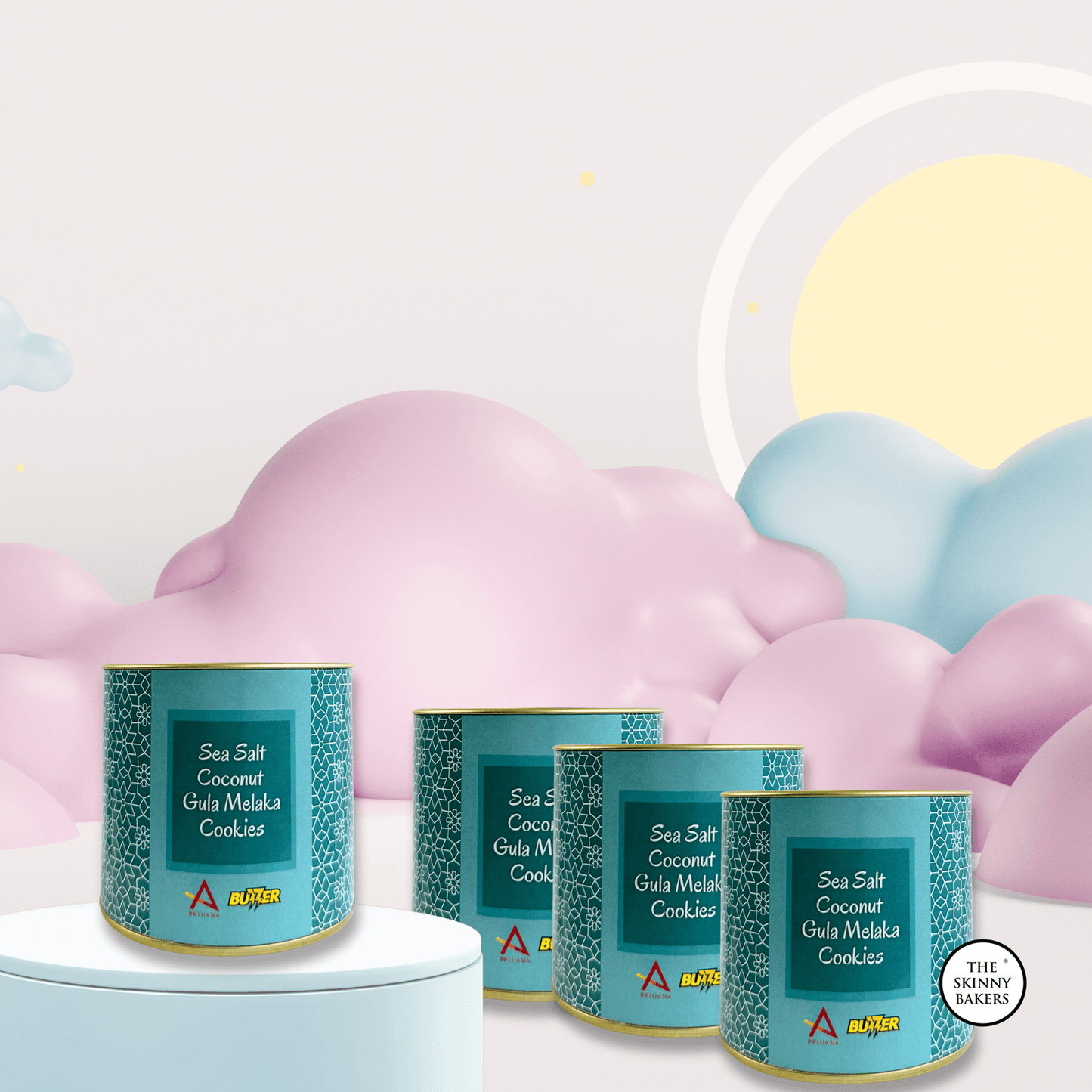 Cookie Canisters - Small (Approx. 30g-50g) - The Skinny Bakers, 