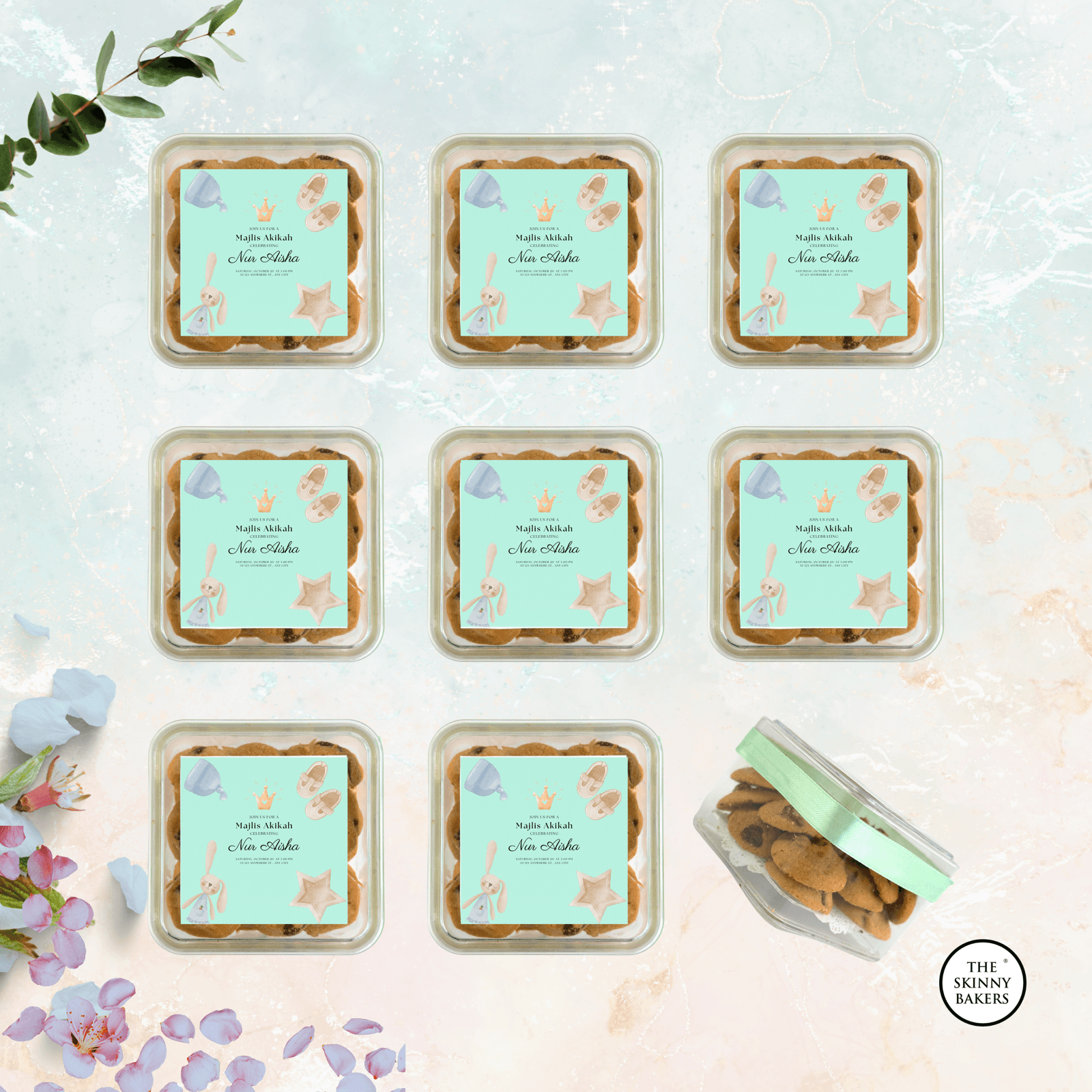 Cookie Container (Approx. 80g) - The Skinny Bakers, 
