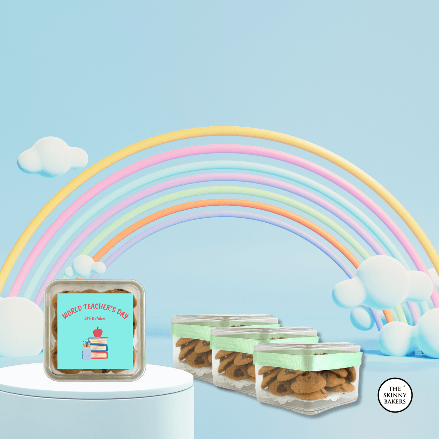 Cookie Container (Approx. 80g) - The Skinny Bakers, 
