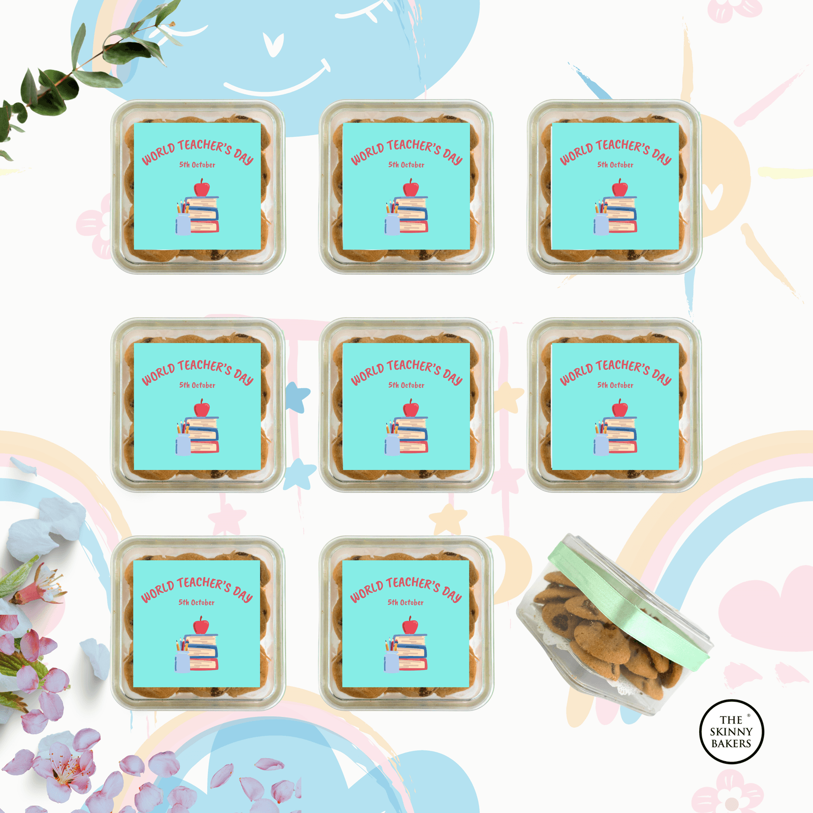 Cookie Container (Approx. 80g) - The Skinny Bakers, 