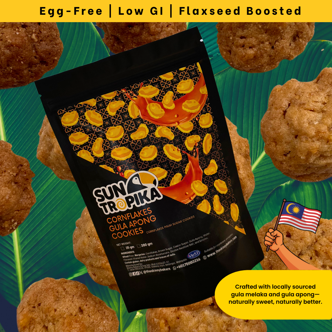 SunTropika Cookie Bag - Cornflakes Gula Apong Cookies 35g (eggless)