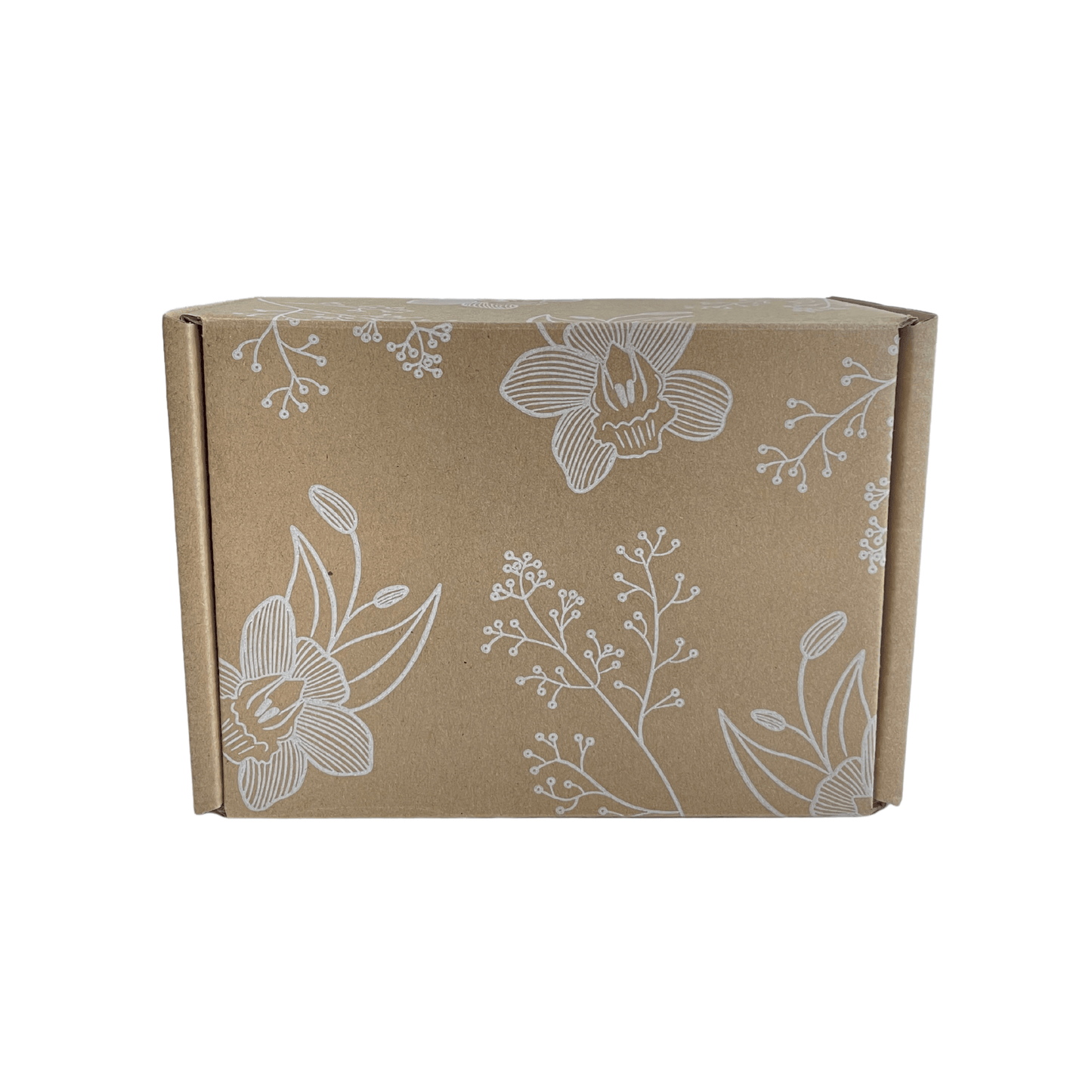 Kraft Gift Box for Gifting without Ribbon and Card - The Skinny Bakers, 